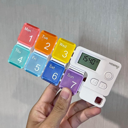 Weekly Pill Organizer with Alarm